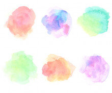 수채화 라벨 15종