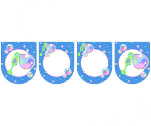 [개별도안] 비눗방울 놀이 가랜드