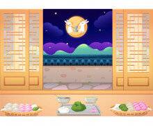 송편 만들기 배경(아이없는)