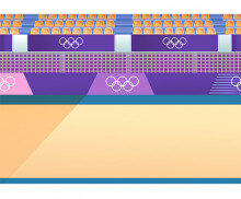 체조 경기장 배경