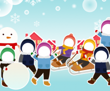 겨울 놀이 환경판