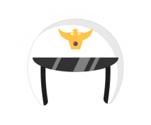 경찰 오토바이 헬멧