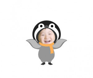 아기펭귄 합성이미지