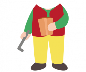 붕어빵 만드는 아이 합성이미지