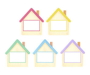 집 모양 액자 (무료도안)