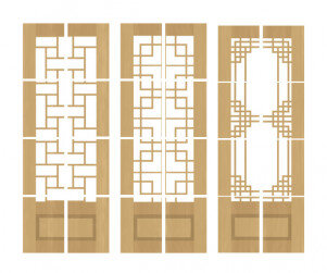 전통 한옥 문틀 만들기