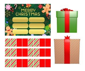 [개별도안] 선물 뽑기판