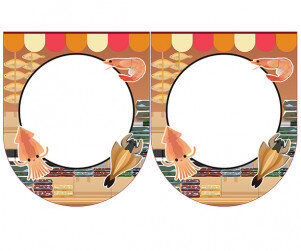 [개별도안] 맛있는 건어물 가랜드