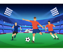 월드컵 배경 (사람있음)