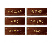 박물관 전시 안내판