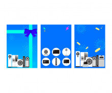 전자제품 가게 광고 포스터(문구없음)