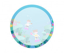 잠수하는 아이들 라벨