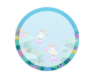 잠수하는 아이들 라벨