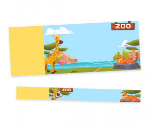 동물원 입장권 (문구없음)