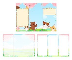 동물 숲속 팜플렛