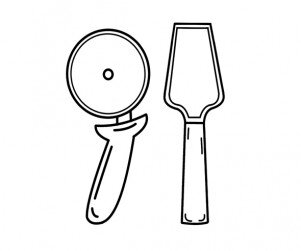 롤러칼과 스패츄라 도안