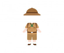 탐험하는 아이 합성이미지 (남아)