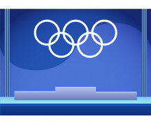 올림픽 시상식 배경