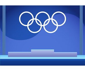 올림픽 시상식 배경