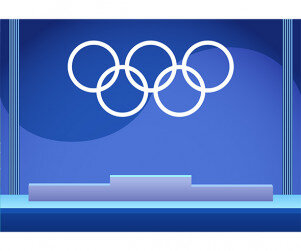 올림픽 시상식 배경