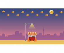 붕어빵 가게 배경