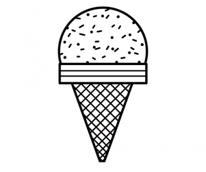 [색칠용] 소프트콘 아이스크림