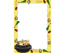 삼계탕 배경 테두리