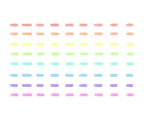 크레파스 선(점선)(파스텔)