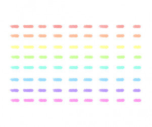 크레파스 선(점선)(파스텔)