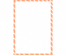 연주황 사선 테두리