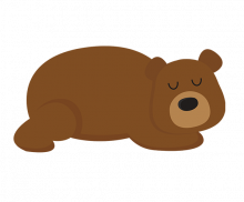 겨울잠 자는 곰