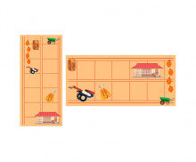 시골에 왔어요 원고지 레터링(문구없음)