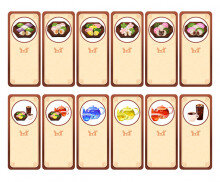 송편 가게 개별 메뉴판(문구없음)