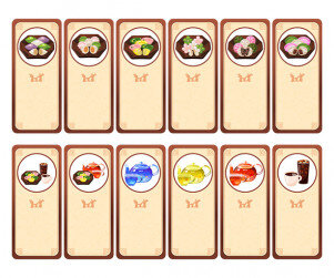 송편 가게 개별 메뉴판(문구없음)