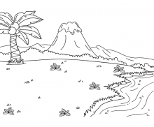 공룡탐험하기 도안