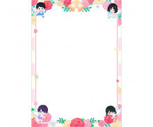 큐피드 장미 테두리