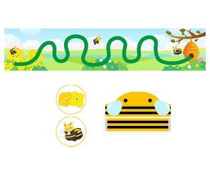 [개별도안] 꿀벌 꿀 따기 놀이