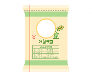 쌀포대 라벨