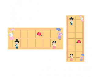 한복에 대해 알아봐요 원고지 레터링(문구없음)