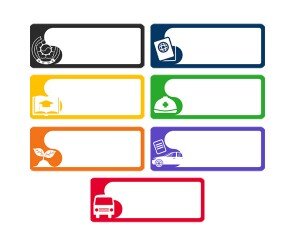 구청 부서 안내판(문구없음)