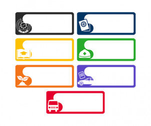 구청 부서 안내판(문구없음)