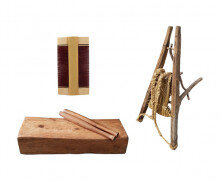 옛날 물건(참빗,지게,다듬이)