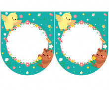 [개별도안] 입학을 축하합니다 동물 가랜드