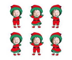 산타 요정 합성이미지(빨강)