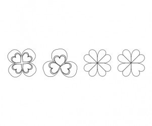 클로버 색칠 모음