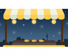 호떡 가게 배경