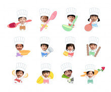 삼계탕 요리사 합성이미지