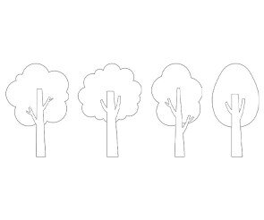 나무 색칠 모음