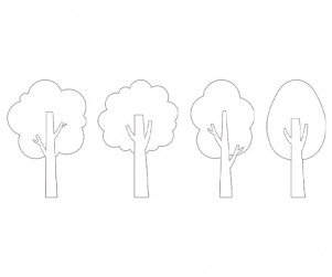 나무 색칠 모음