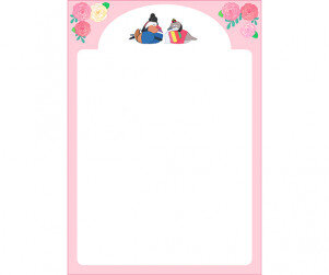 원앙 장미 테두리